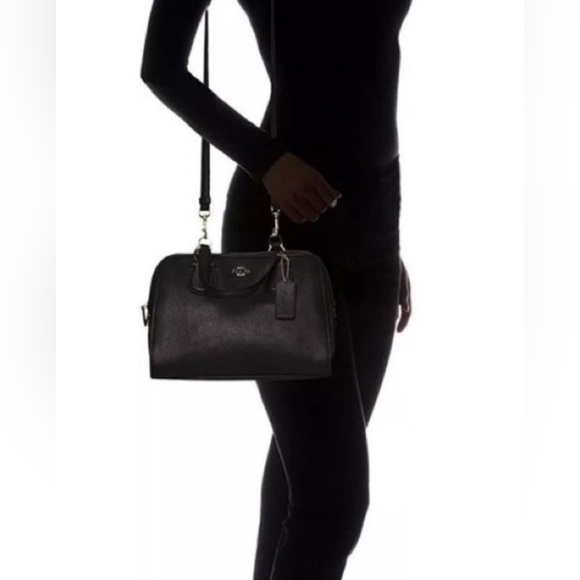 COACH Pebbled Leather Mini Nolita Satchel w/ Removable Strap, GUC - Picture 4 of 15